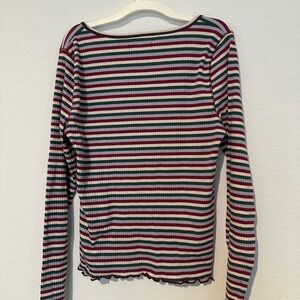 Abercrombie & Fitch Multicolor Striped Long Sleeve Tee
